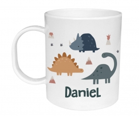 Taza de Plstico Personalizada Dinos World