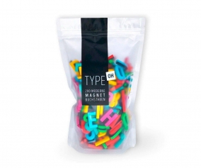 200 Lettres Magntiques Multicolores 