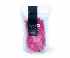 	200 Lettres Magntiques Rose