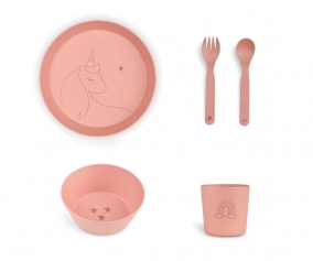Vaisselles et couverts PLA licorne
