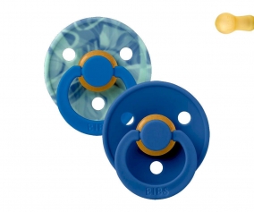 2 Chupetes BIBS Colour Round Ocean Tie Dye