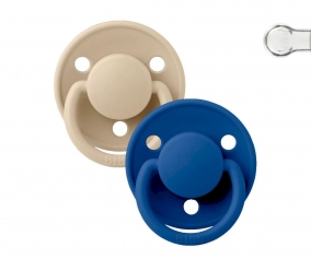 2 Succhietti BIBS De Lux Vanilla/Cornflower Silicone