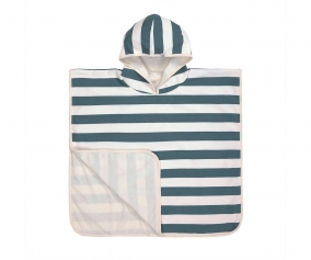 Poncho Lassig Stripes Milky Blue