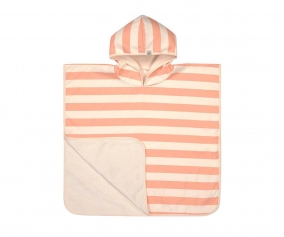 Poncho Lassig Stripes Milky Peach