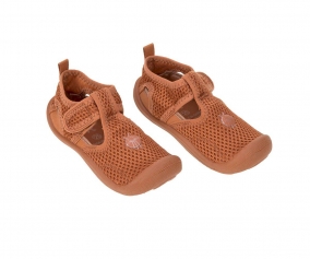 Scarpette Velcro Caramel