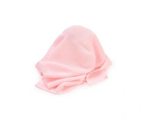 Chle en laine rose pour poupe 