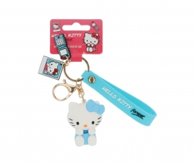 Portachiavi Ciondolo Hello Kitty Azzurro