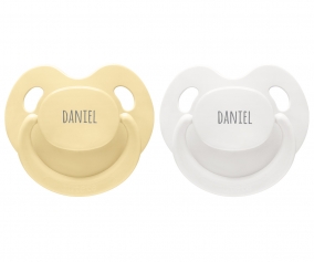 Chupetes Personalizados Retro Slimline Pastel Yellow