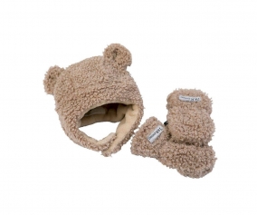 Set Cappellino e Guanti Teddy Oatmeal
