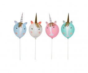 4 Globos de Unicornio
