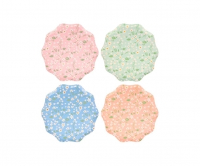 12 Platos Ditsy Floral Pequeos