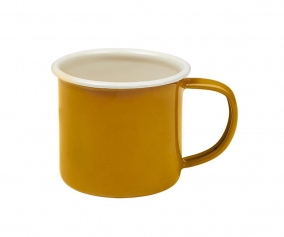 2 Tazas Esmalte Ochre