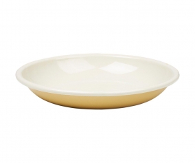 2 Platos Esmalte Pale Yellow