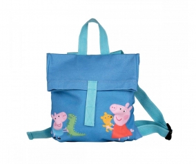 Mini-sac  dos Peppa Pig bleu