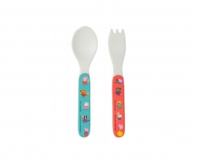 2 couverts d'apprentissage Peppa Pig 