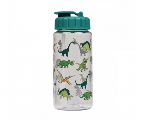 Botella con Pajita Dinosaurios 350 ml