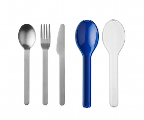 Set 3 Posate Personalizzabili con Astuccio Vivid Blue