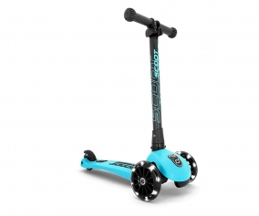 Trottinette Highwaykick Three Blueberry avec des lumires LED 