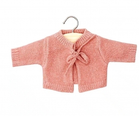 Cardigan Alix en tricot Rose Th pour poupe Soft