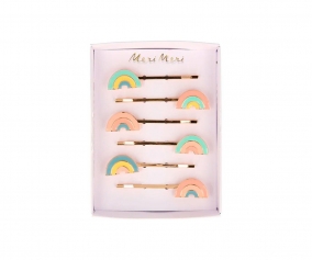 6 Mollette Capelli Rainbow Enamel