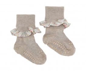 Chaussettes  Liberty Sand  semelle antidrapante Bamboo
