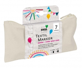 Kit Kreul Colorea tu Estuche con Rotuladores Textiles Junior