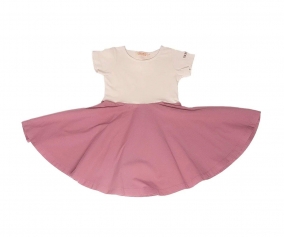 Vestido Corazn Espalda Creamy White Mauve Rose