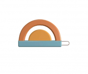 Fermaglio Capelli Horizon Sky Blue/Sienna