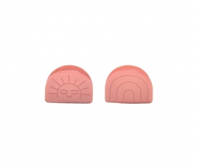 2 Pinzas Rainbow Sun Coral Rouge