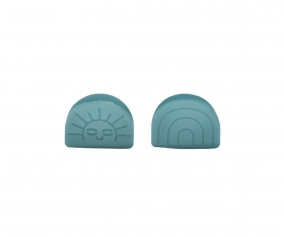 2 Pinzas Rainbow Sun Sky Blue