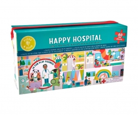 Puzzle Happy hospital Pop-up 60 Piezas