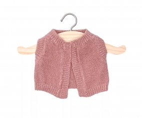 Cardigan en tricot Leonie Rose Th pour poupe Gordis 