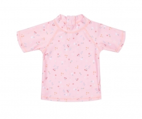 Camiseta Proteccin Solar Pequeas Flores Rosas