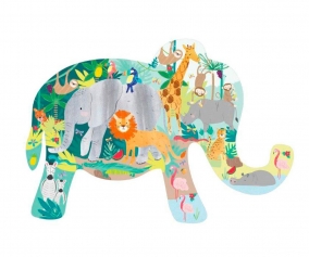 Puzzle Elefante Jungle 40 Piezas