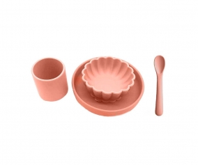 Vaisselle en silicone corail 
