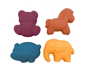 4 Moldes de Arena Animals con Bolsa