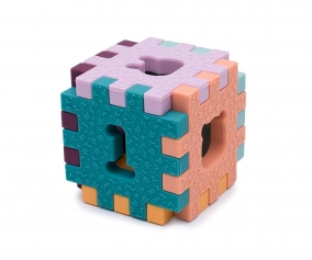 Puzzle Sensoriale Cubie Pastel