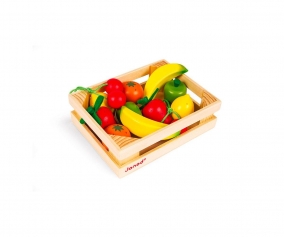 Caixa de Madeira com 12 Frutas