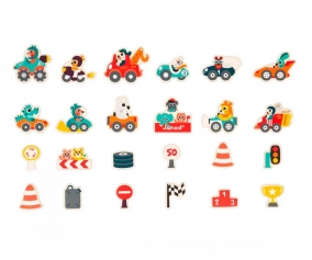 Imanes de Coches de Carreras 24 Piezas