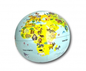 Palla da Spiaggia Gonfiabile Mappamondo Baby Animals