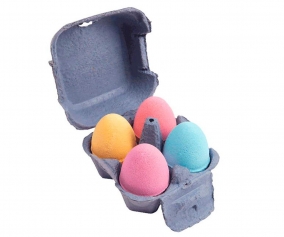 Caixa de 4 ovos de banho efervescentes 