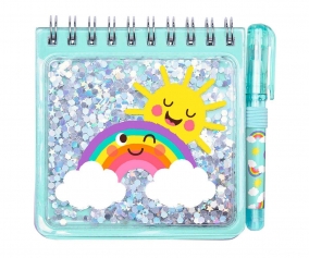 Bloc de Notas Brillante Be Happy Arcoiris