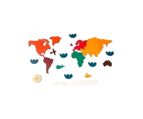 Puzzle Mapamundi Los Continentes