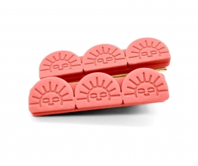 2 Pinze Capelli Tri Sun Coral Rouge