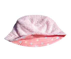 Cappello Reversibile Spugna Pois/Rosa