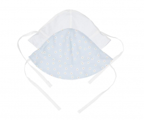 Gorro Reversible Daisies Azul/Blanco