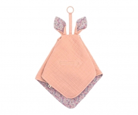 Doudou Kangaroo BIBS Liberty Eloise Blush