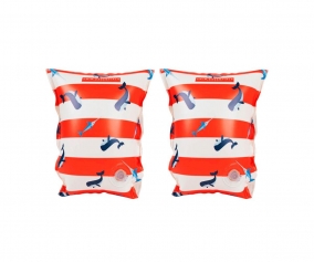 Braccioli Gonfiabili Whale Red White 2-6 anni