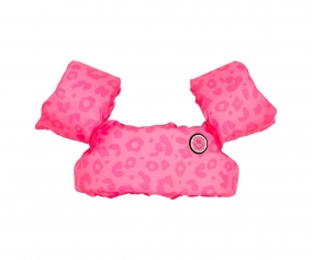 Colete flutuador e bias Leopard Pink