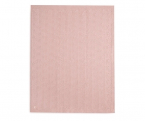 Manta Arrullo Shell Knit Wild Rose GOTS 100x150 cm